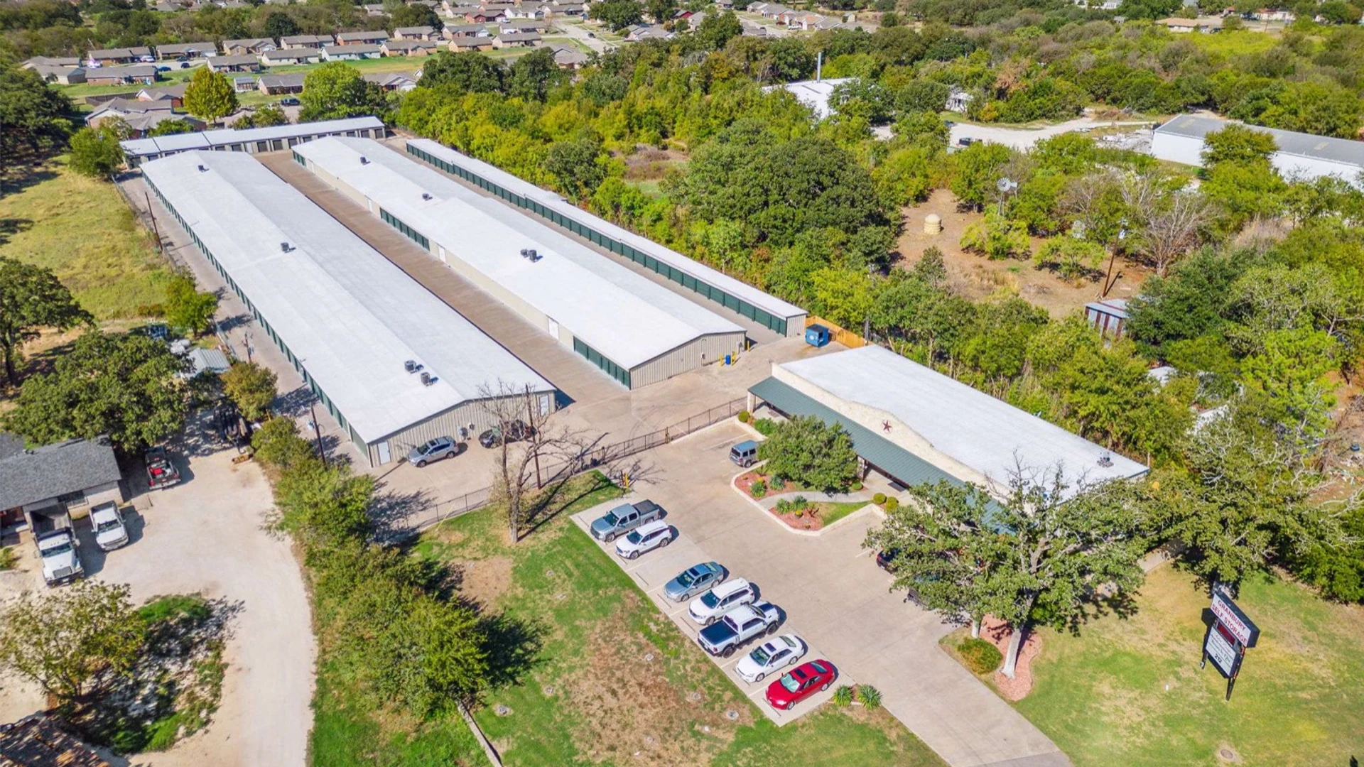 Aerial view of the Temple Hall Hwy facility